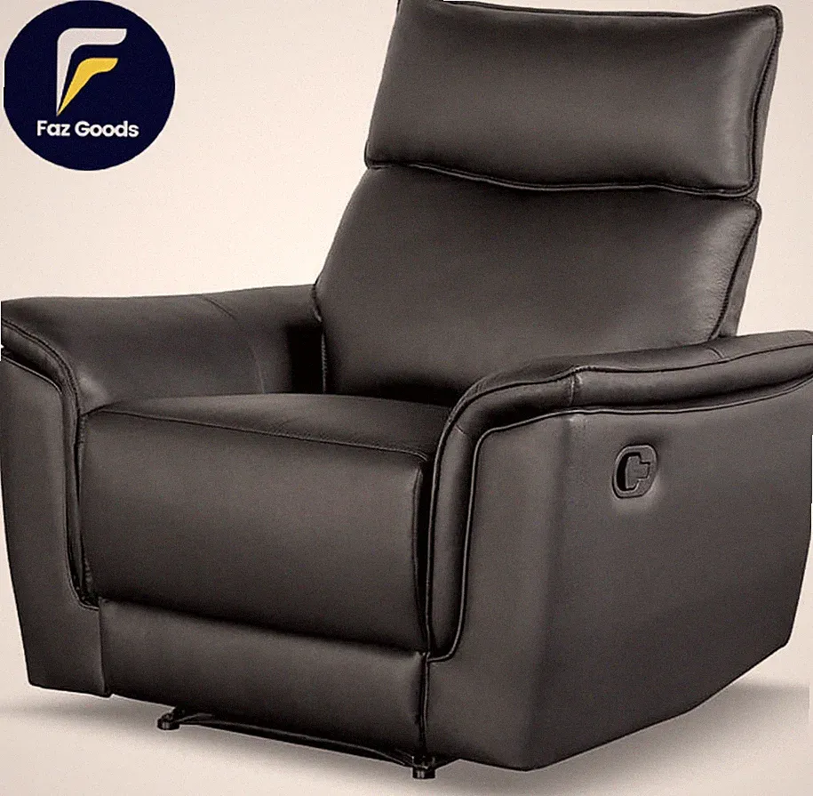Kaelan Modern Leather Recliner Chair with Padded Armrests and High Density Foam