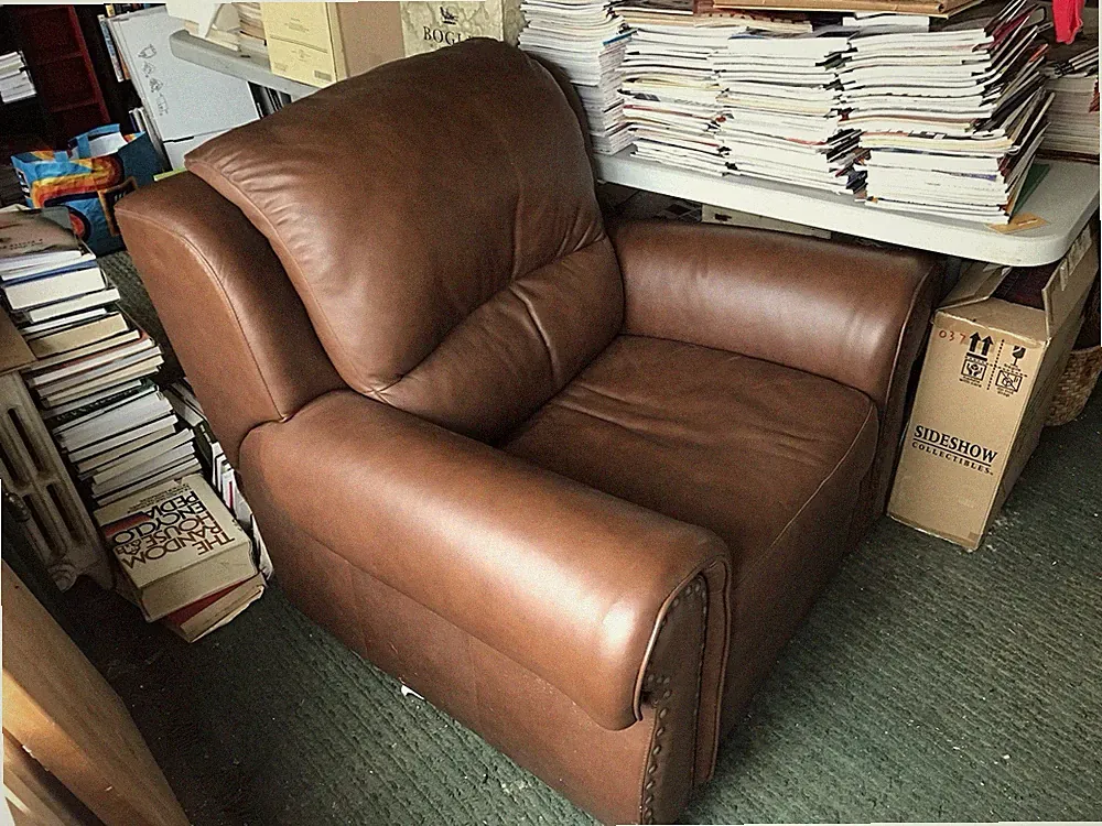 Recliner Faux-Leather Sofa Armchair