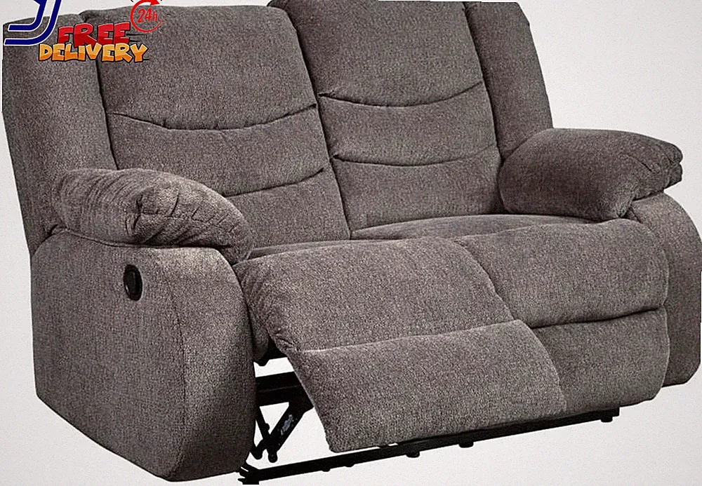 Signature Design by Ashley Tulen Reclining Loveseat in Gray US ONLY